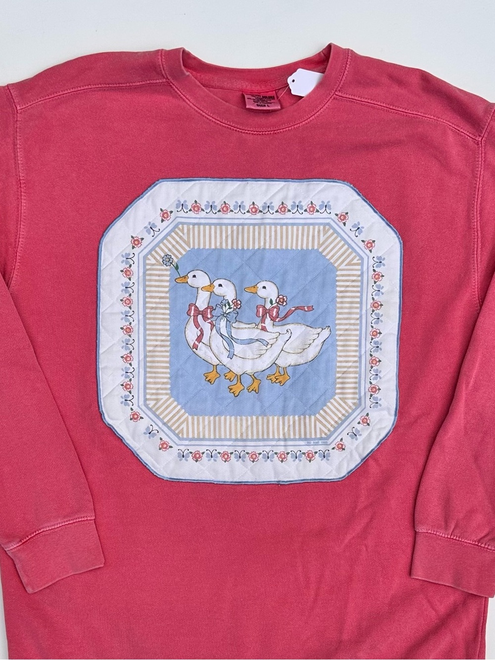 Upcycled Country Goose Crewneck Sweater